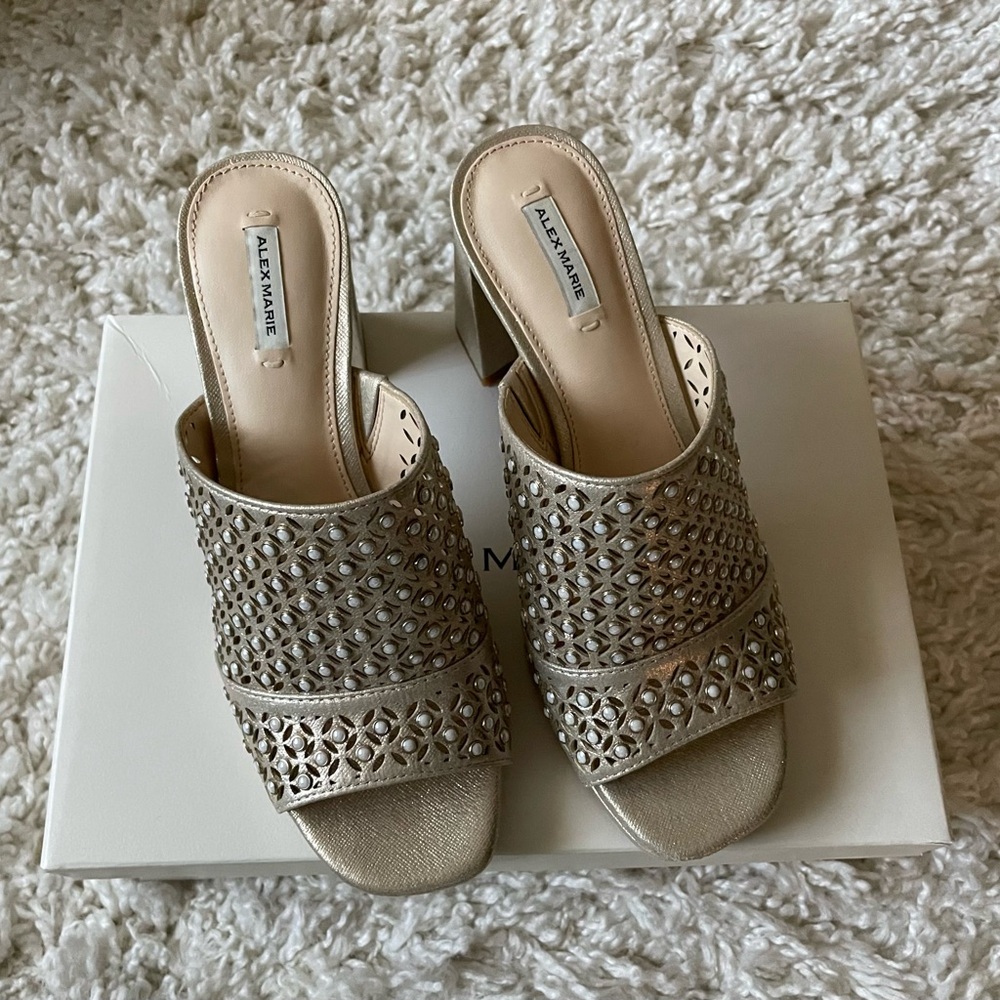 Alex Marie Gold Sandal